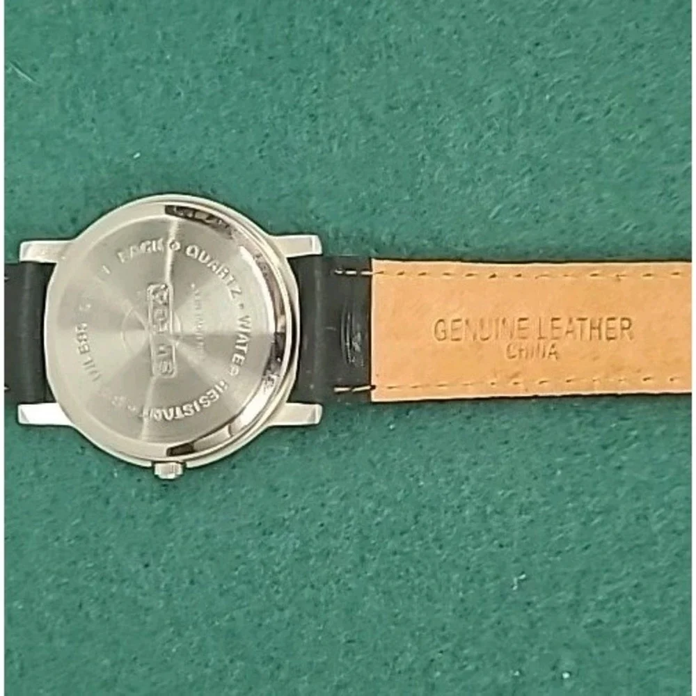 NTEU TEPAC President Circle Watch Genuine‎ Leather Watchband